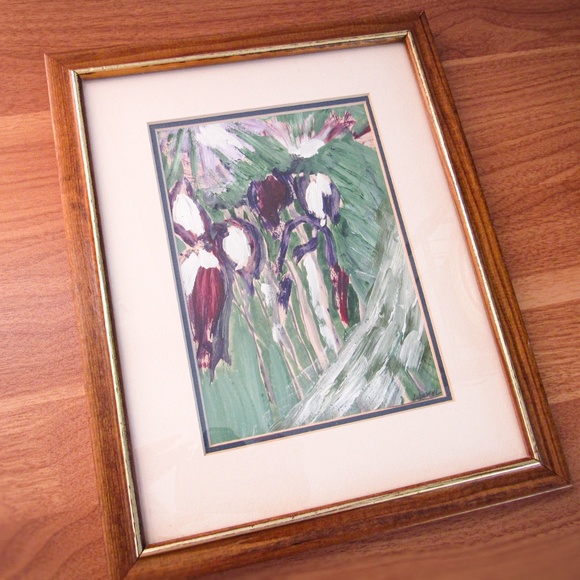 Vintage Impressionist Style Painting- Lundahl Artist Signed-Wood Frame-12x9.75" - Picture 1 of 5
